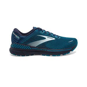 Brooks Adrenaline GTS 22 Mens Road Running Shoes Blue/Green/Grey | USA-ITD317268